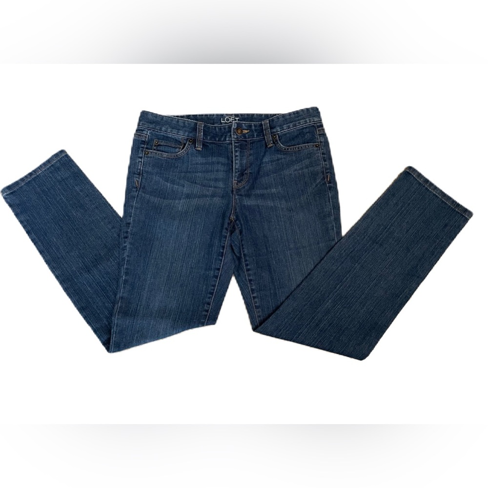 Ann Taylor Loft Modern Straight Leg Ladies Denim Jeans - Size 4P - Picture 4 of 12